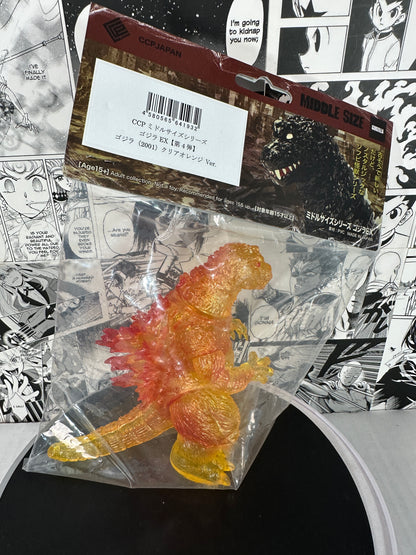 Godzilla - Godzilla (Clear Orange Ver.) Giant Monsters All-Out Attack Middle Size Kaiju Series