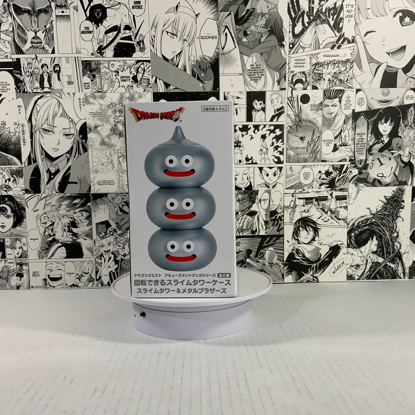 Dragon Quest - Slime tower rotating holding case Silver