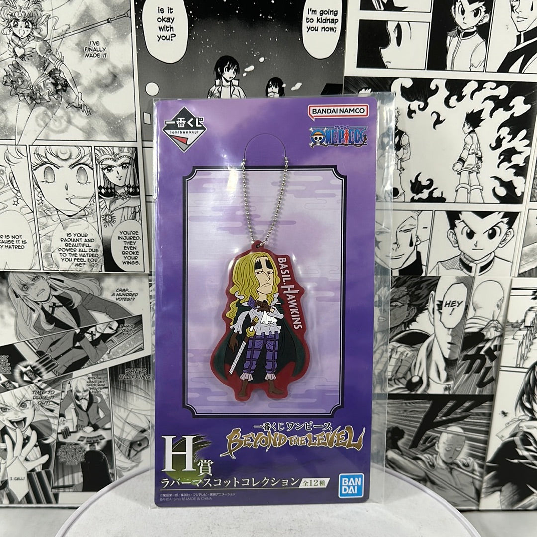 One Piece - Basil Hawkins rubber keychain Prize H Beyond the level