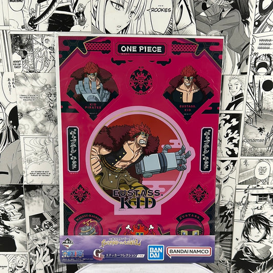 One Piece - Hoja de pegatinas de Eustass Kid Premio G Más allá del nivel