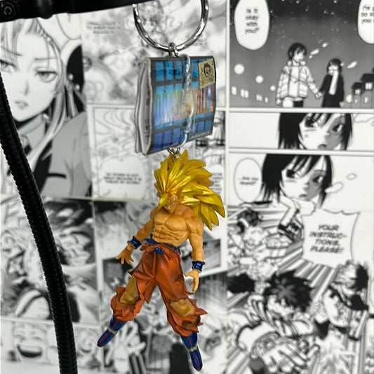 Dragon ball Z - SS3 Goku (battle damage) HG coloring 3D keychain