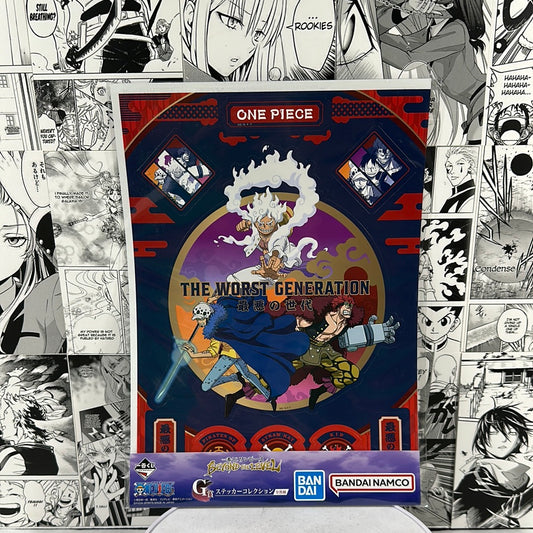 One Piece - Worst Generation sticker sheet Prize G Beyond the level