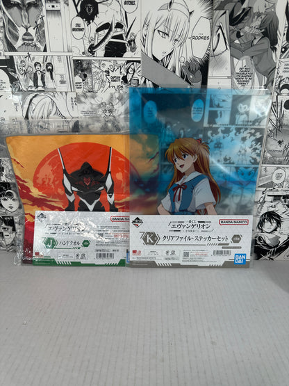 Seven - Evangelion - towel and clear file holder