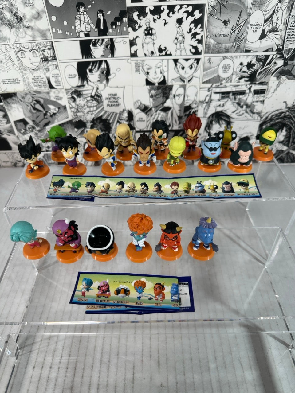 Dragon ball Z - Anime Heroes Mini big head figures set of 20 Plex Popy 2008  (pre-owned)