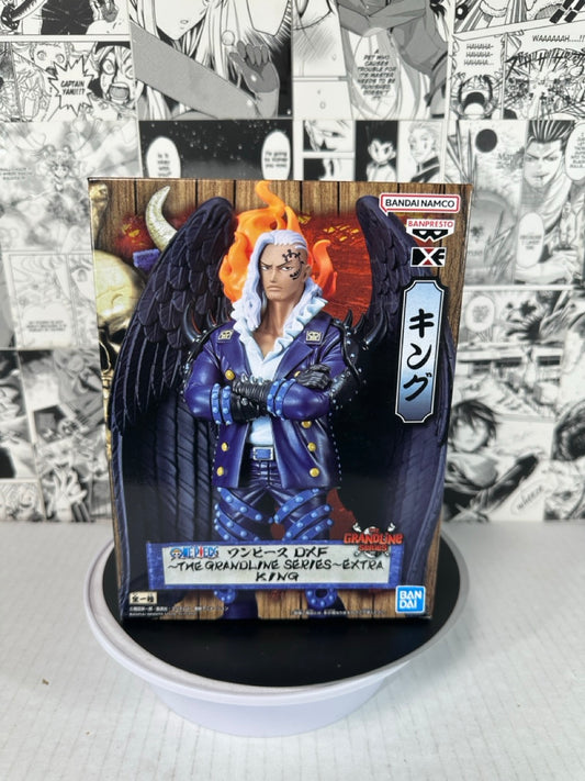 One Piece - King DXF anime figure authentic (box has slight dent front bottom)