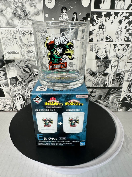 My hero academia - Midoriya glass cup anime merch prize E