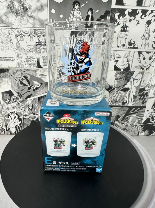 My hero academia - Todoroki glass cup anime merch prize E