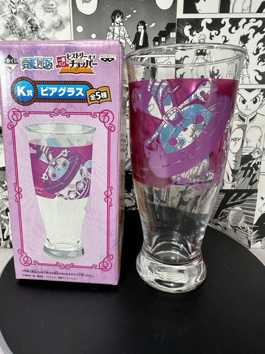 One Piece - tony tony chopper purple glass cup prize K 6” tall