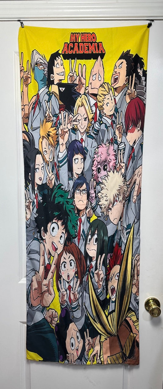 My hero academia large pillow casing 53” x 19”